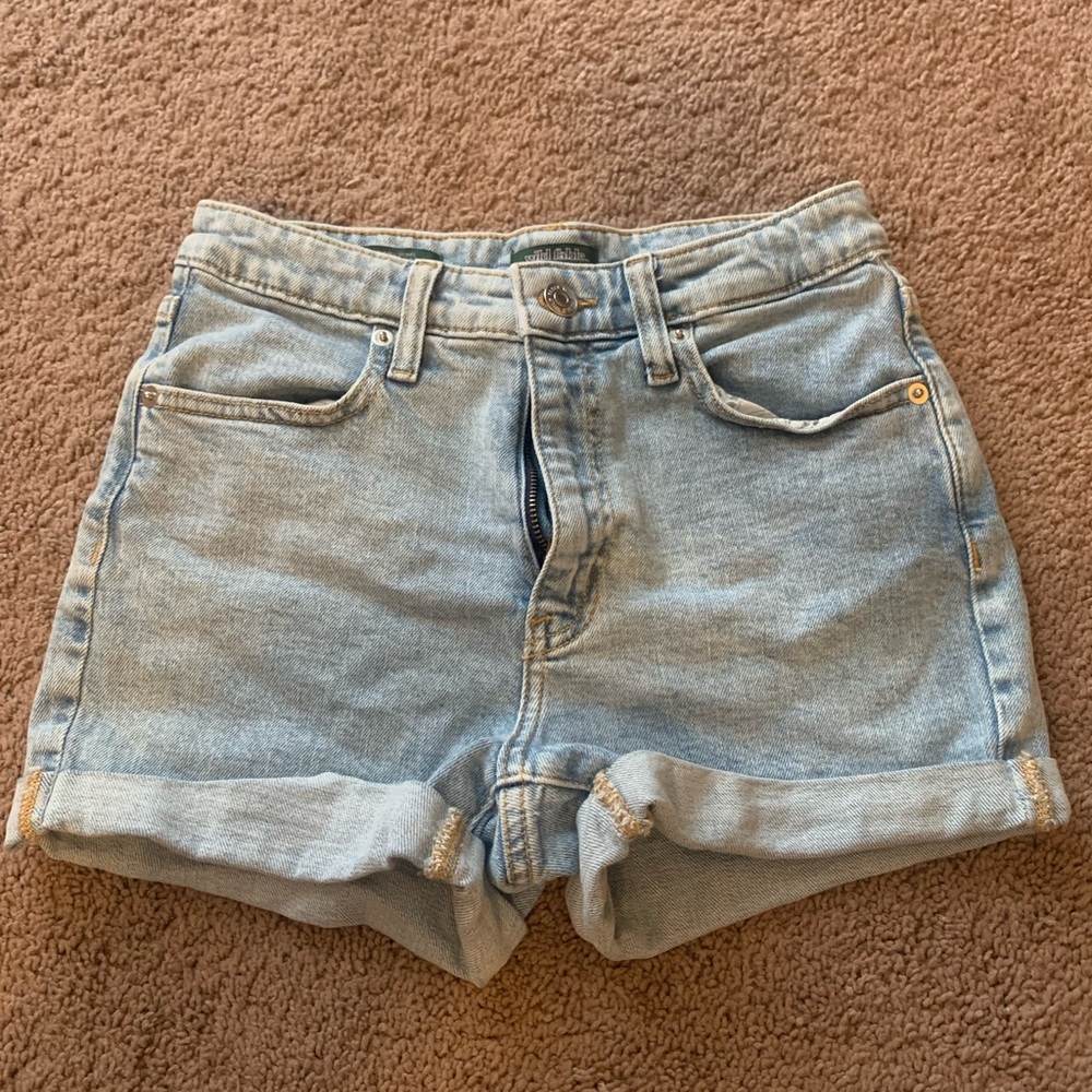 Wild fable high rise denim shorts